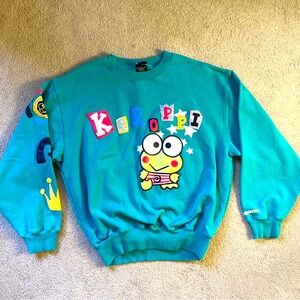 KEROPPI dumbgood sweater size large SO CUTE #keroppi #sanrio